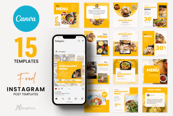 15 New Food Instagram Post Templates for Your Brand