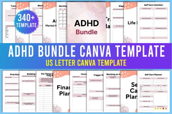 ADHD Planner Bundle Canva Templates: A Practical Design Toolkit