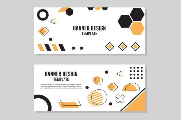 Geometric Banner Templates: Crisp, Modern Design Assets