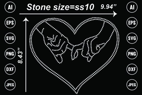 Love Rhinestone Templates: Instant Sparkle for Your Projects