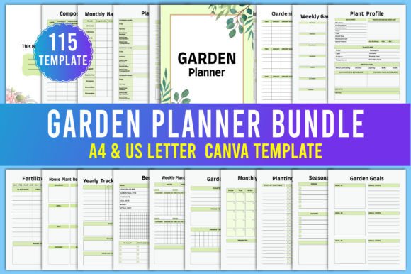 Organize Your Green Space with Canva Garden Planner Templates