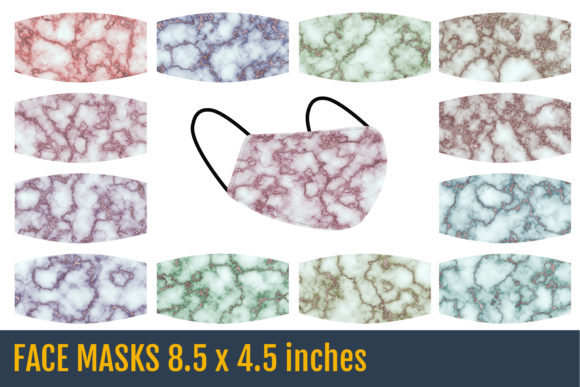 Pink Gold Marble Face Masks Templates: Luxury Meets Creativity