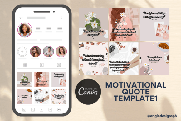 Refresh Your Feed: Canva Templates Motivational Quote1
