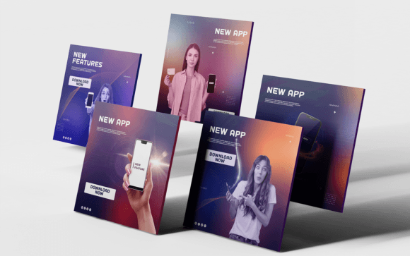 Social Media Templates-App-Tech-010-22: Your Design Shortcut