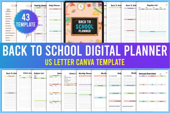 Streamline Your Academic Year with Digital Back to School Canva Templates