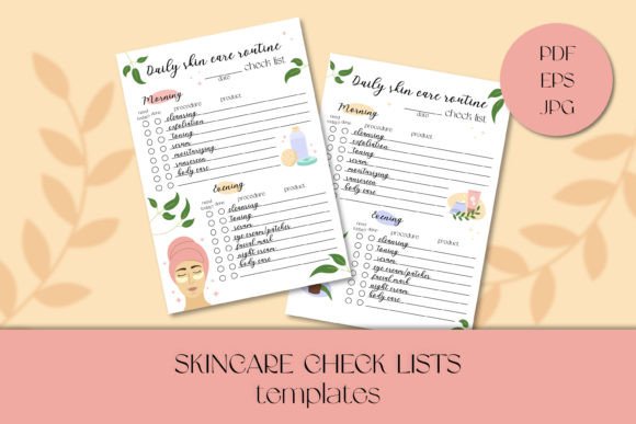 Streamline Your Routine: Skincare Daily Checklist Templates