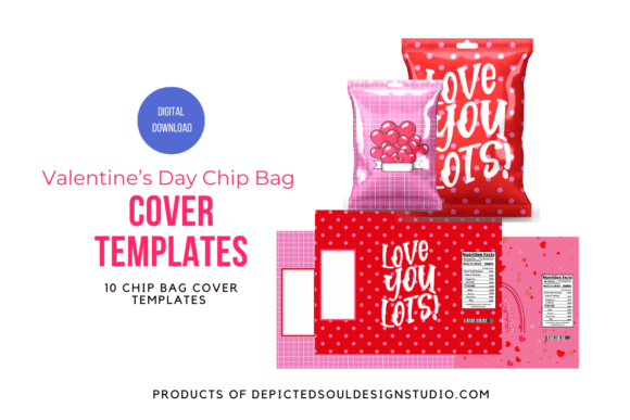 Valentine's Day Chip Bag Templates: A Creative Asset for Every Crafter